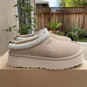 Ugg Tazz Tasman Platform Slippers Beautiful Mustard Seed